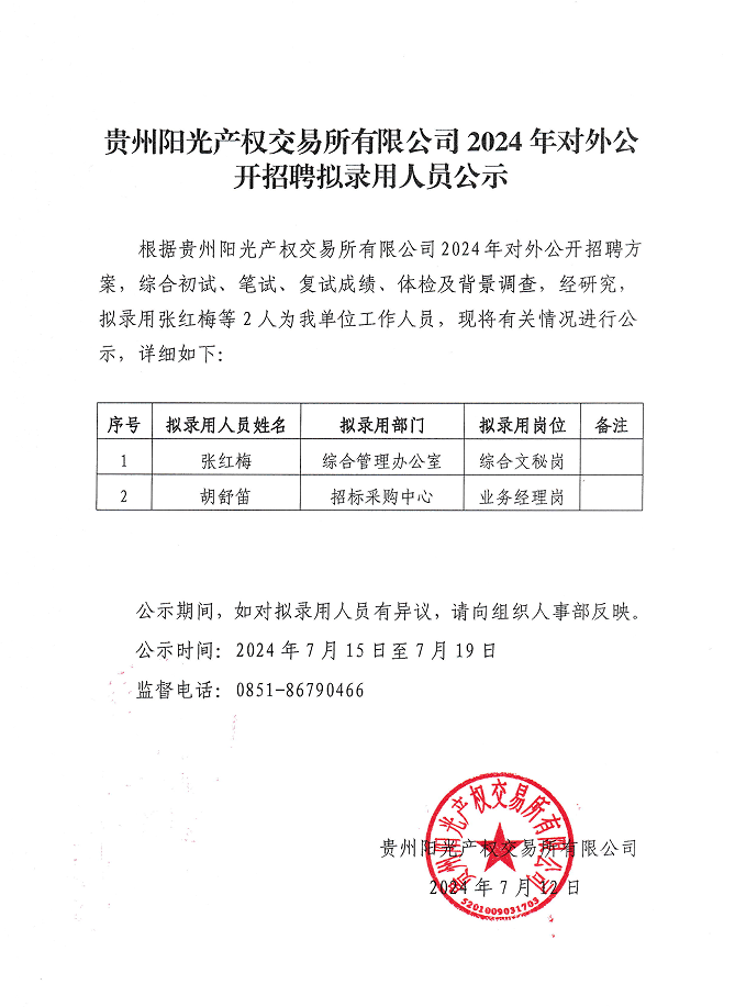 贵州阳光产权交易所有限公司2024年对外公开招聘拟录用人员公示.png