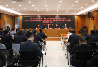 贵州阳光产权交易所有限公司召开组织人事运行体系优化启动会