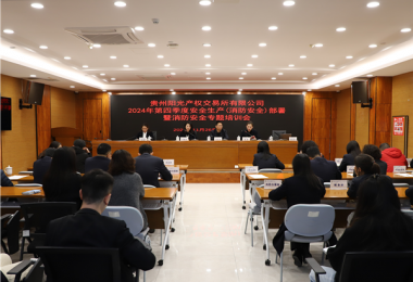 贵州阳光产权交易所2024年第四季度安全生产（消防安全）暨消防培训会