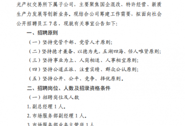 贵州要素综合服务有限公司2025年面向社会招聘公告